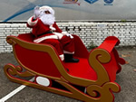 Alquiler trineo navidad madera atrezzo