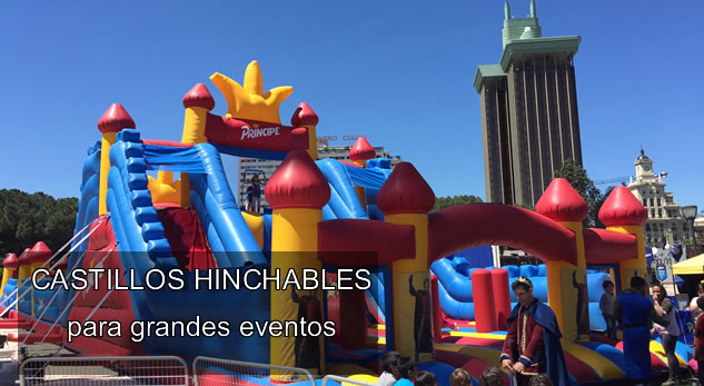 Organizaci�n gran evento con hinchables